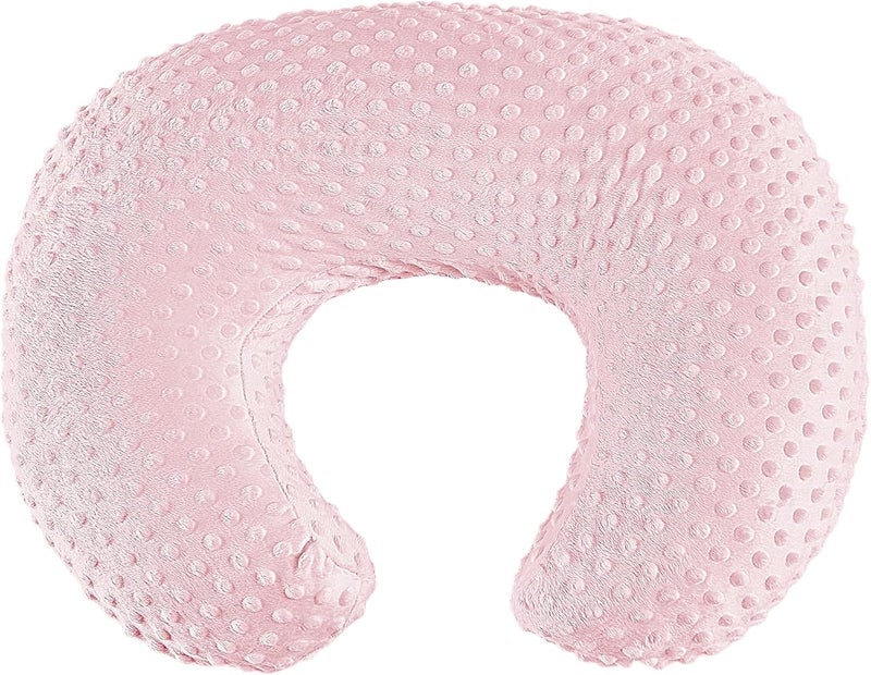 ANHEBEIBEI Nursing Pillow for Bottle and Breastfeeding, Ergonomic Comfort Nursing Essentials for Mom and Baby, Feeding Support Pillow with Removable Cover, Easier and Healthier Nursing (Pink) - Image 2
